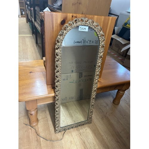 549 - Gilded mirror - 100cm x 38cm - Viewing section: O33