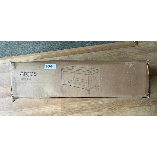 104 - Baby Travel Cot in box  - Viewing section: S10