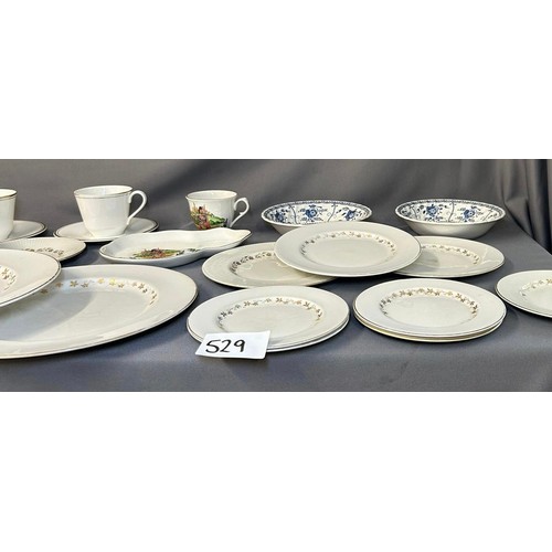 529 - Large Selection of China - Royal Dolton & Others - Viewing section: O19