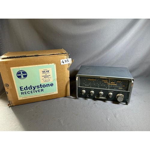 473 - EC10 Eddystone Receiver in Original Box  - Viewing section: O10