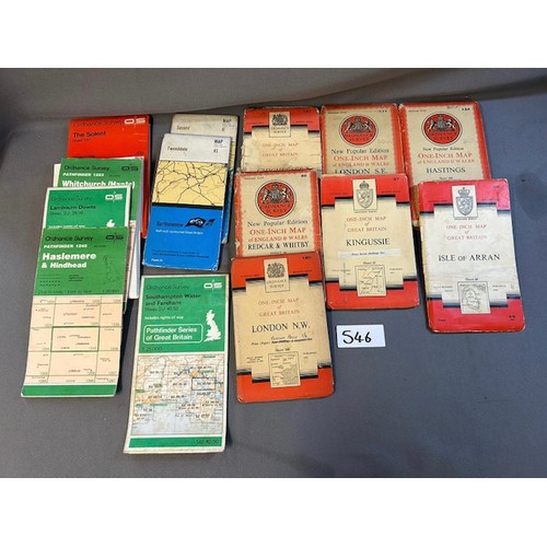 546 - 60+ ordnance survey maps & Batholemews Maps - Viewing section: O20