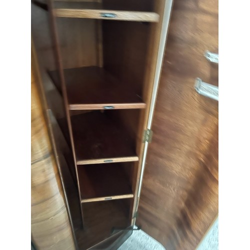 553 - Art Deco Walnut gentleman's wardrobe - Viewing section: S12