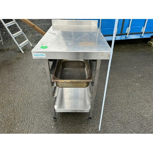 559 - Stainless Steal kitchen Trolly - Viewing section: Building (if you wish to view this item, please le... 