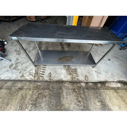 566 - Stainless Steel Kitchen worktop - Viewing section: Building (if you wish to view this item, please l... 