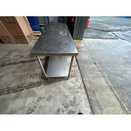 566 - Stainless Steel Kitchen worktop - Viewing section: Building (if you wish to view this item, please l... 