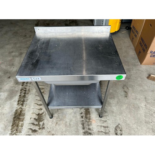 567 - Stainless Steal Kitchen Worktop - Viewing section: Building (if you wish to view this item, please l... 