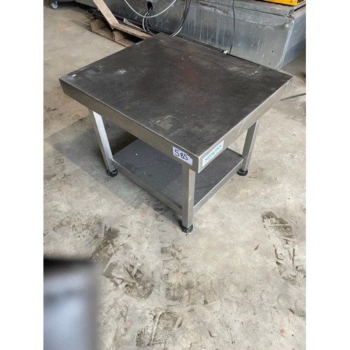 585 - Stainless steel small commercial kitchen bench - Viewing section: Building (if you wish to view this... 