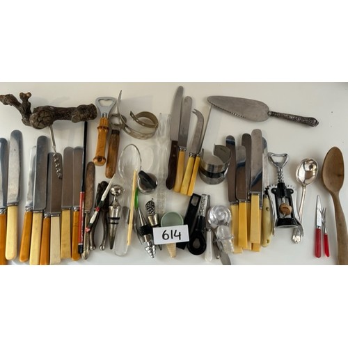 614 - Selection of Misc. cutlery - Stainless, ESPN Ect - Viewing section: O16