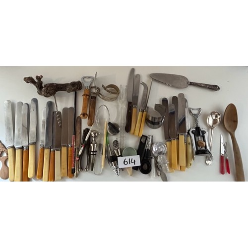 614 - Selection of Misc. cutlery - Stainless, ESPN Ect - Viewing section: O16