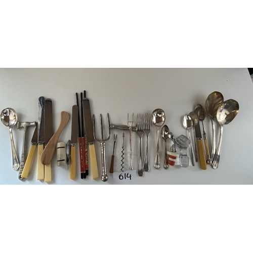 614 - Selection of Misc. cutlery - Stainless, ESPN Ect - Viewing section: O16