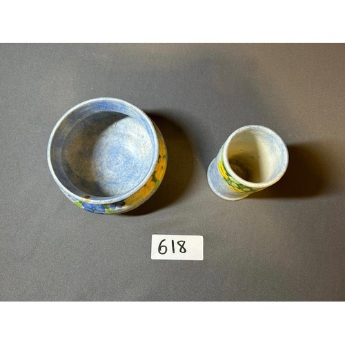 618 - Small Vase & Bowl - Viewing Section: O34