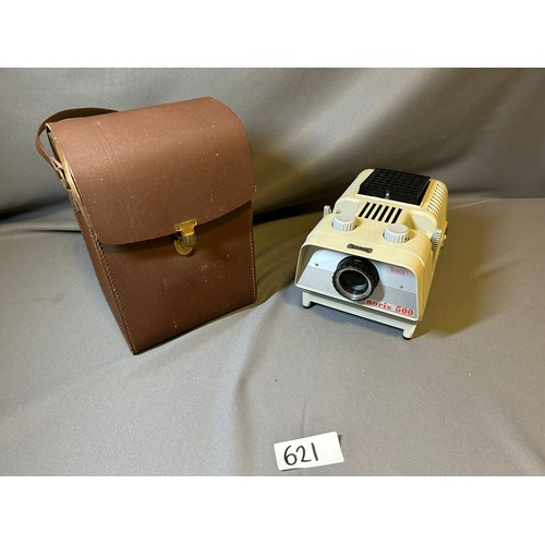 621 - Noris 500 Projector (no power cable) with brown carry case - Viewing section: O3