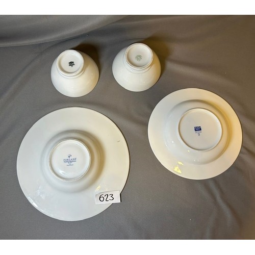 623 - Commercial White plates & 12 Bowls - Viewing section: O20