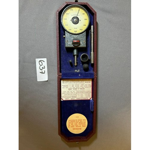 637 - Smiths Venture Industrial Tachometer - Viewing section: O12