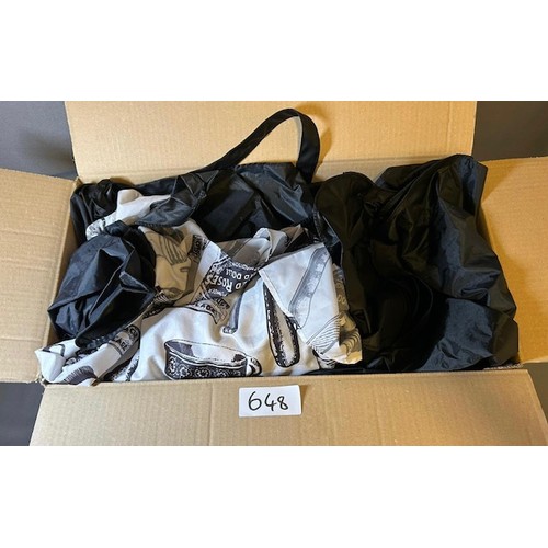 648 - Large Box of Hair dressing robes - Viewing section: O20