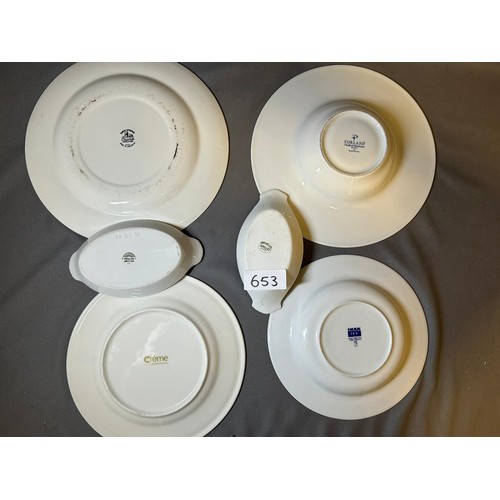 653 - Selection of White Commercial Dishes - Viewing section: O29