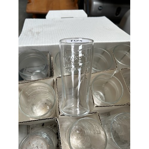 704 - Selection of Carling half pint glasses - Viewing Section: S9