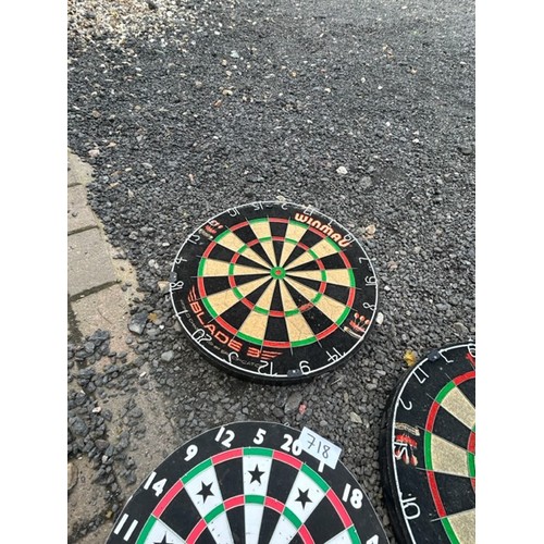 718 - 3 x Dart boards - Viewing Section: S9