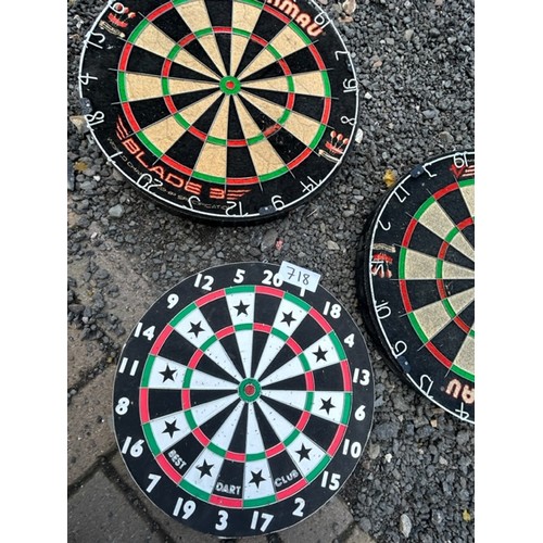 718 - 3 x Dart boards - Viewing Section: S9