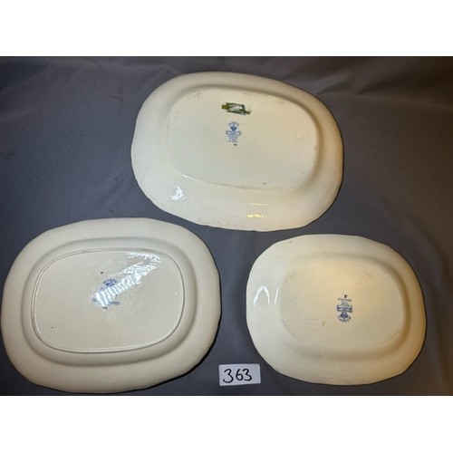 363 - 3 X Masions China Serving Platters - Viewing Section O27