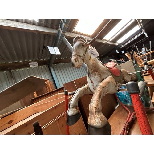 809 - Vintage spring rocking horse - Viewing Section: O12