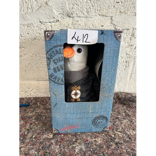 412 - Wilbur penguin - British Gas soft toy in box with certificate  - Viewing Section: O22