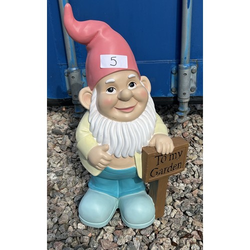 5 - Large Garden Gnome  - Viewing Section: O23