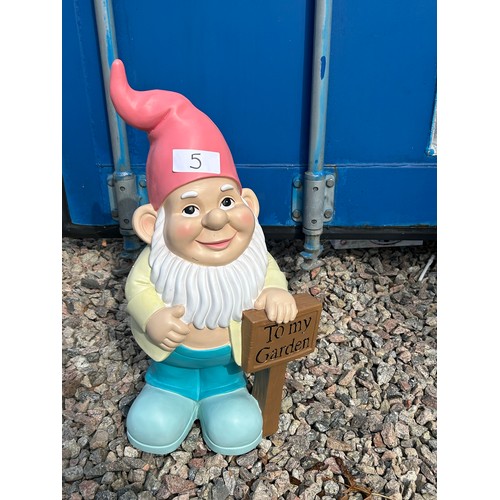 5 - Large Garden Gnome  - Viewing Section: O23