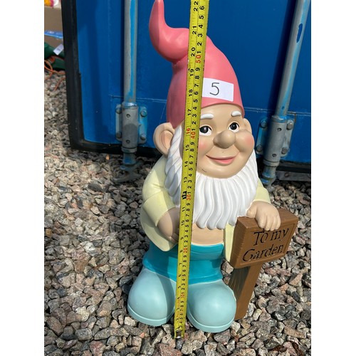 5 - Large Garden Gnome  - Viewing Section: O23