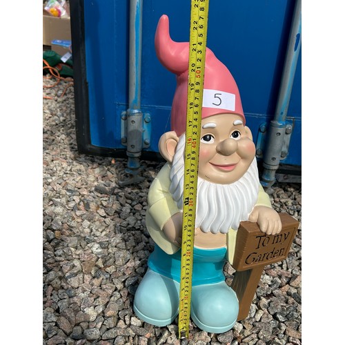 5 - Large Garden Gnome  - Viewing Section: O23