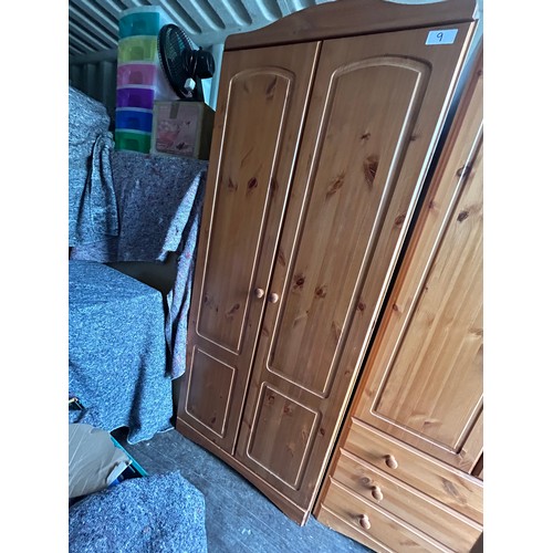 9 - Pine wardrobe ( 192cm x 50cm x 82cm Approx.) - Viewing Section: S2