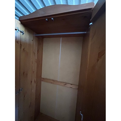 9 - Pine wardrobe ( 192cm x 50cm x 82cm Approx.) - Viewing Section: S2