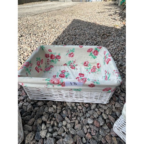 18 - 3 x Baskets (largest basket is 42 x 32 x 16cm approx.) - Viewing Section: S5