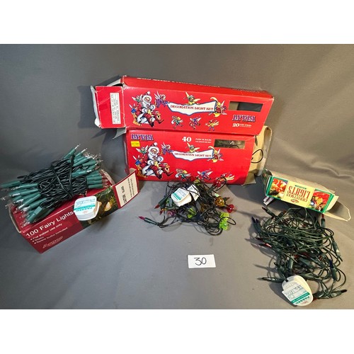 30 - Selection of Christmas lights - Viewing Section: O32