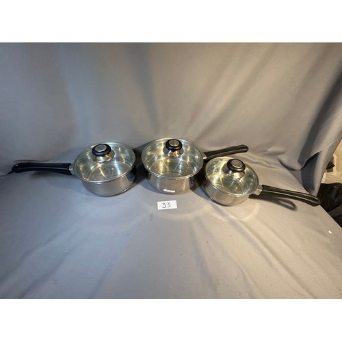 33 - 3 Piece cookware set - Viewing Section: S2