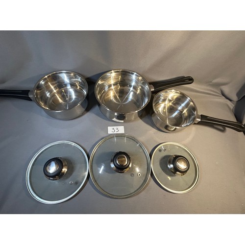 33 - 3 Piece cookware set - Viewing Section: S2