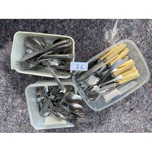 78 - Selection of stainless steel cutlery - Viewing Section: O36