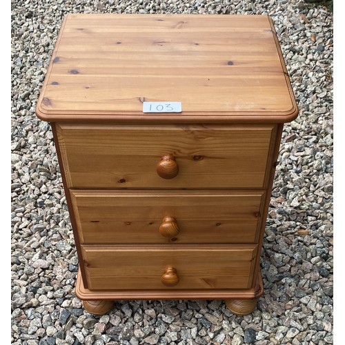 103 - Bedside table (59x38x45cm Approx.) - Viewing Section: S13