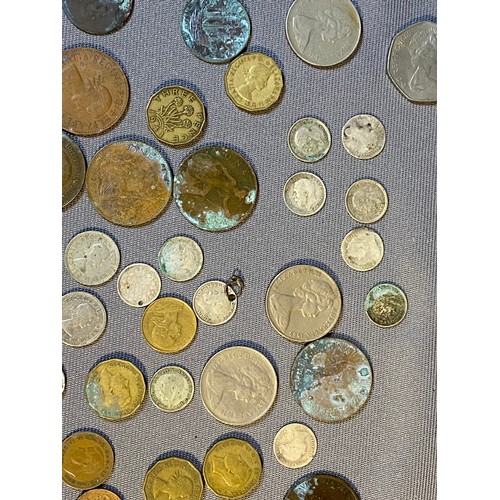 120 - Selection of various vintage coins inc half crowns - Viewing Section: O35