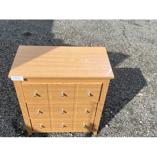 154 - 3 draw chest of draws (68 x 58 x 31cm Approx.)   - Viewing Section: S12