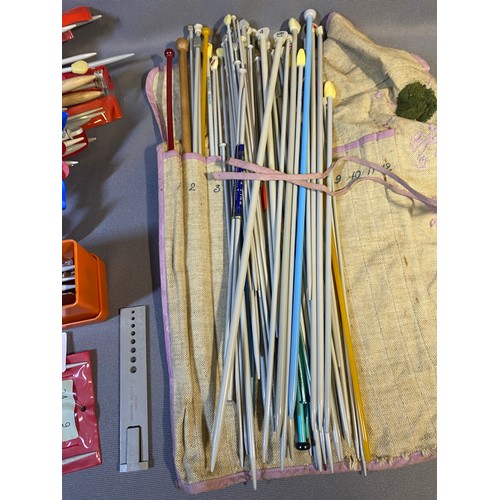 156 - Selection of various sized knitting needles  - Viewing Section: O3