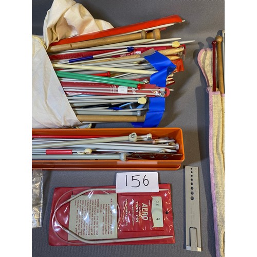 156 - Selection of various sized knitting needles  - Viewing Section: O3