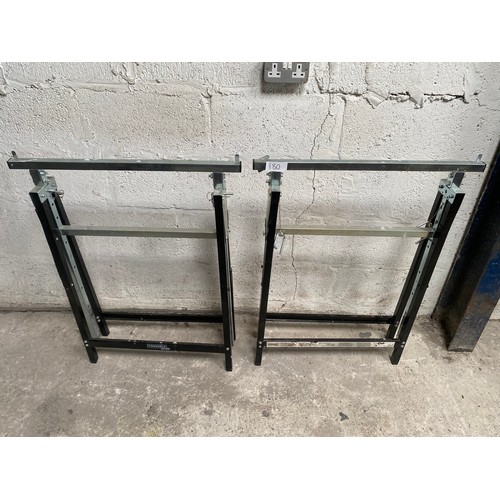 180 - Pair of metal trestles - Viewing Section: S4