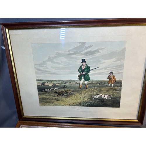 202 - Antique partridge Shooting prints (4) - Viewing Section: O30