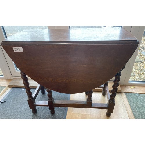 278 - Barley twist drop leaf table - Viewing Section: S5