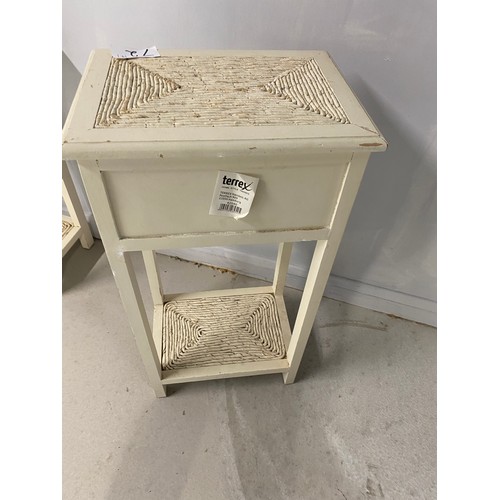 72 - Pair of bedside tables - 35 x 37 x 70 cm approx.  - Viewing Section: S14