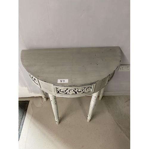 87 - Shabby Chic Console Table - 81 x 67cm approx. - Viewing Section: O20