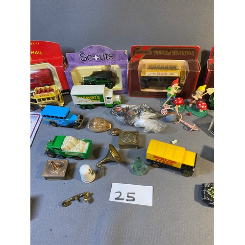 25 - Selection of model vehicles - Some boxed - Corgi Etc + Other various items - Viewing section: O2