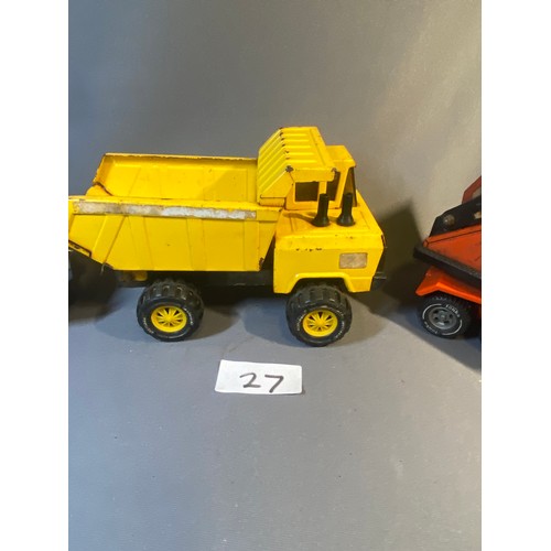 27 - 3 x Tonka Toys - Viewing Section: O12