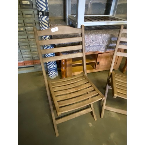 110 - 2 x Folding garden chairs - Viewing Section: S7